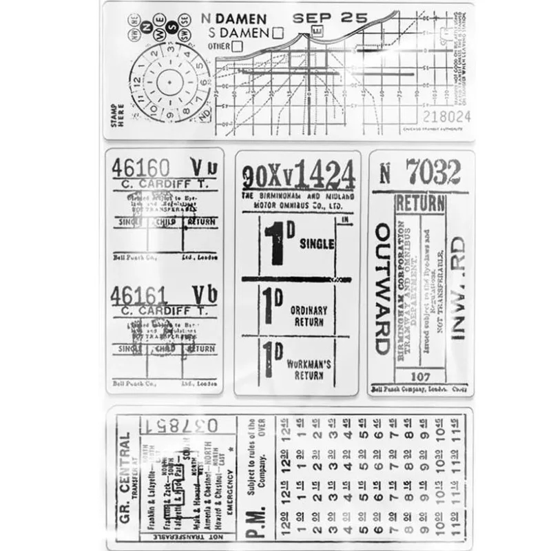 Bilety na KLJUYP przezroczysty pieczęć silikonowa i wycinki do scrapbookingu/tworzenie kartek dekoracji rękodzieła