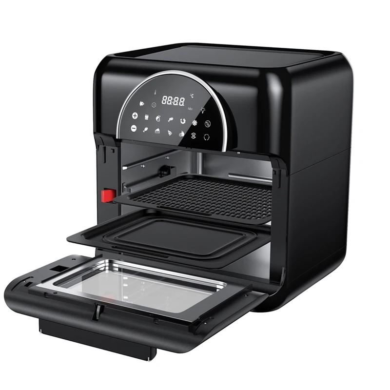 

12L large capacity Fully automatic multifunction oil free touch screen . electric fryer French fries air fryer