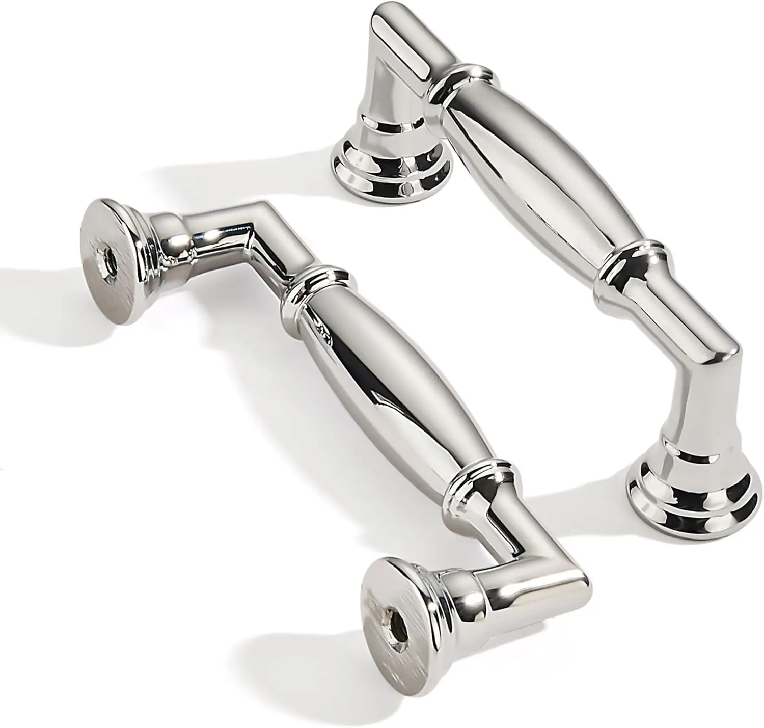 Heavy Duty Polished Nickel Cabinet Pulls 10 Pack