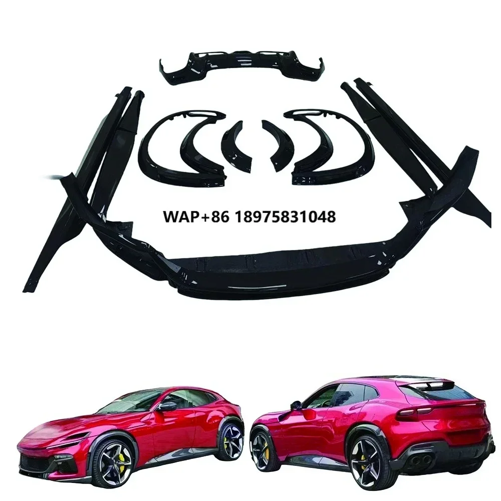 Style Carbon Fiber Small Body Kit - Front Lip, Side Skirts, Wheel Arches