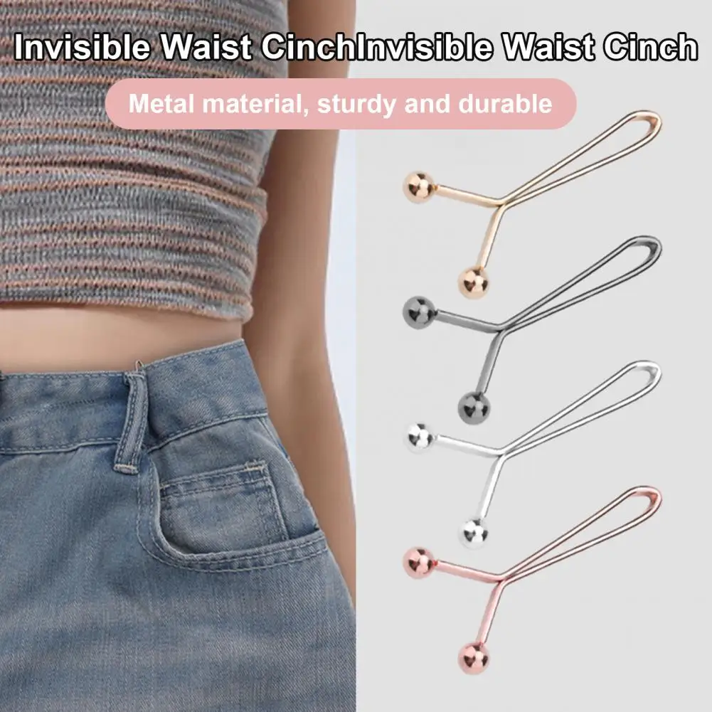 No Damage Waist Clip 5/10pcs Waist Tightener Clips for Pants Reusable Jeans Cincher Accessories No-sew Trouser for Loose