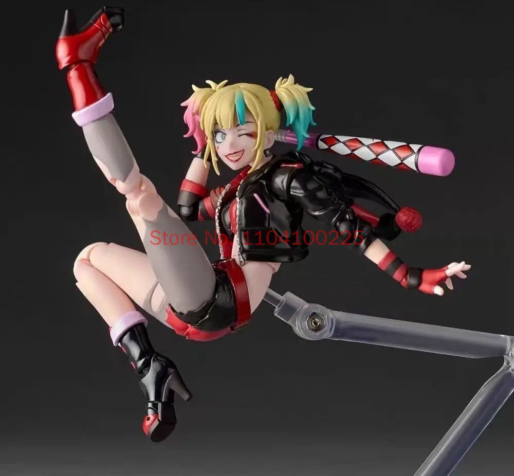 Replica！In Stock Kaiyodo Harley Quinn Revoltech Amazing Yamaguchi Suicide Squad The Clown'S Girl Movability Figure Model Toys view 5