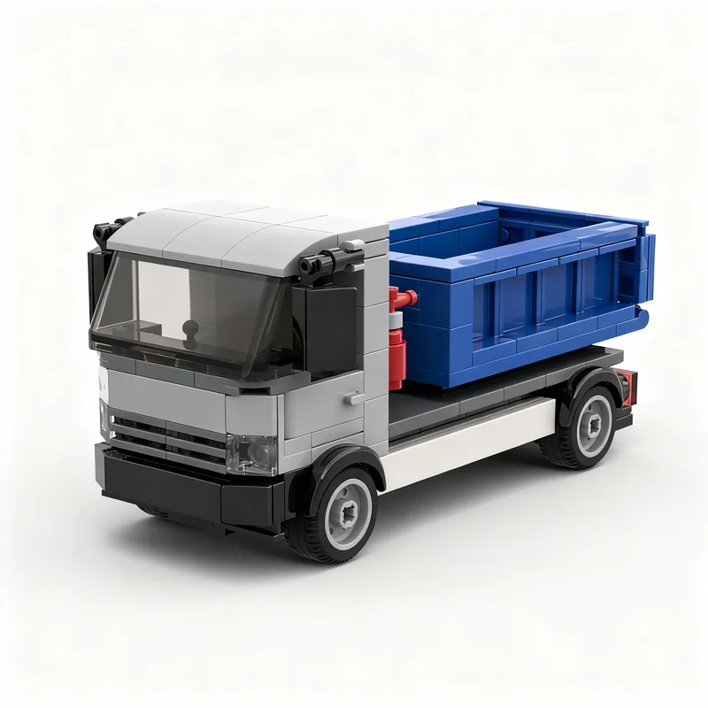 

NEW 216PCS MOC Technology European Waste Removal Container Truck Model DIY Assembly Building Blocks Display Birthday Gift Home