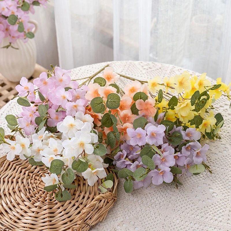 

Artificial Flower Apple Flower Begonia Flowerhy Drangea Fake Flowers for Home decoration Wedding Bouquets Art Flower Arrangement
