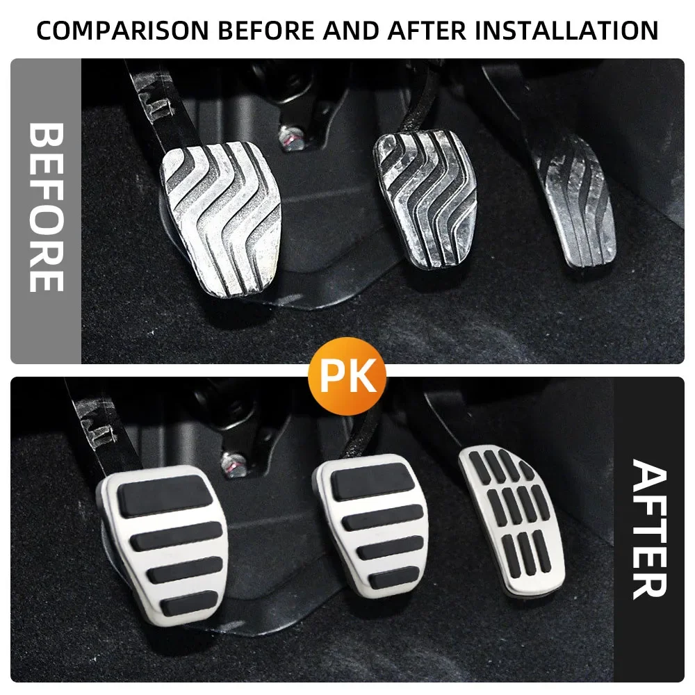 Car Pedal Cover for Nissan X-trail T32 T33 Rogue Qashqai J11 2014-2025 Sentra SR 2021 Kicks Altima  Micra Gas Brake Pedals Pad