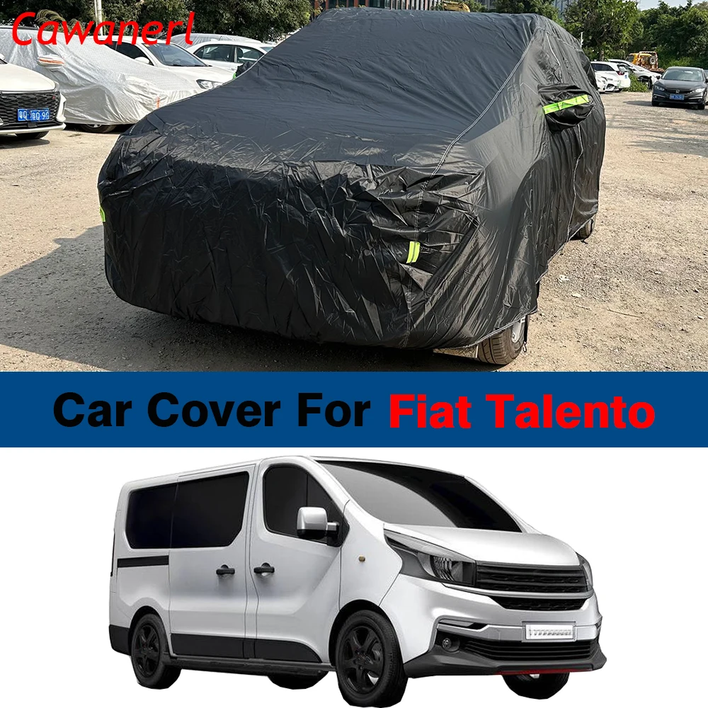 Full Car Cover Outdoor MPV Sun Shade Anti-UV Rain Snow Dust Protection Waterproof Cover For Fiat Talento Short Size 2016-2019