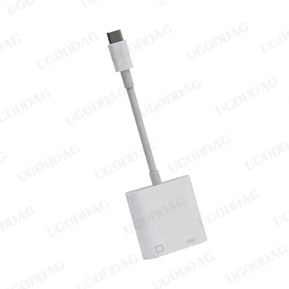 Stabilny Adapter połączeniowy Ethernet konwerter PD do ładowania karty sieciowej typu C do portu RJ45 dla Xiaomi Chromecast Google TV