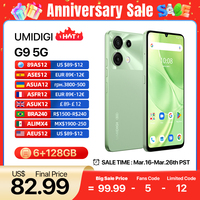 UMIDIGI G9 5G Smartphone 5G Android 14 8-Core 6+6GB 128GB 6.75” 90Hz HD+ 50MP 5000mAh 18W Charging 5G cellphone