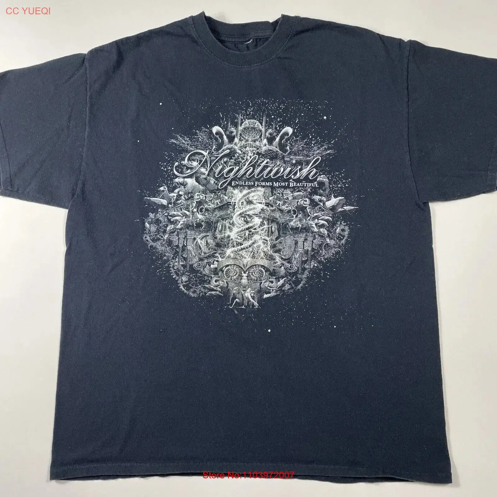 Camiseta Nightwish Endless Forms Most Beautiful BT228, ropa de diseñador con estilo vintage lavado, transpirable, informal, Unisex