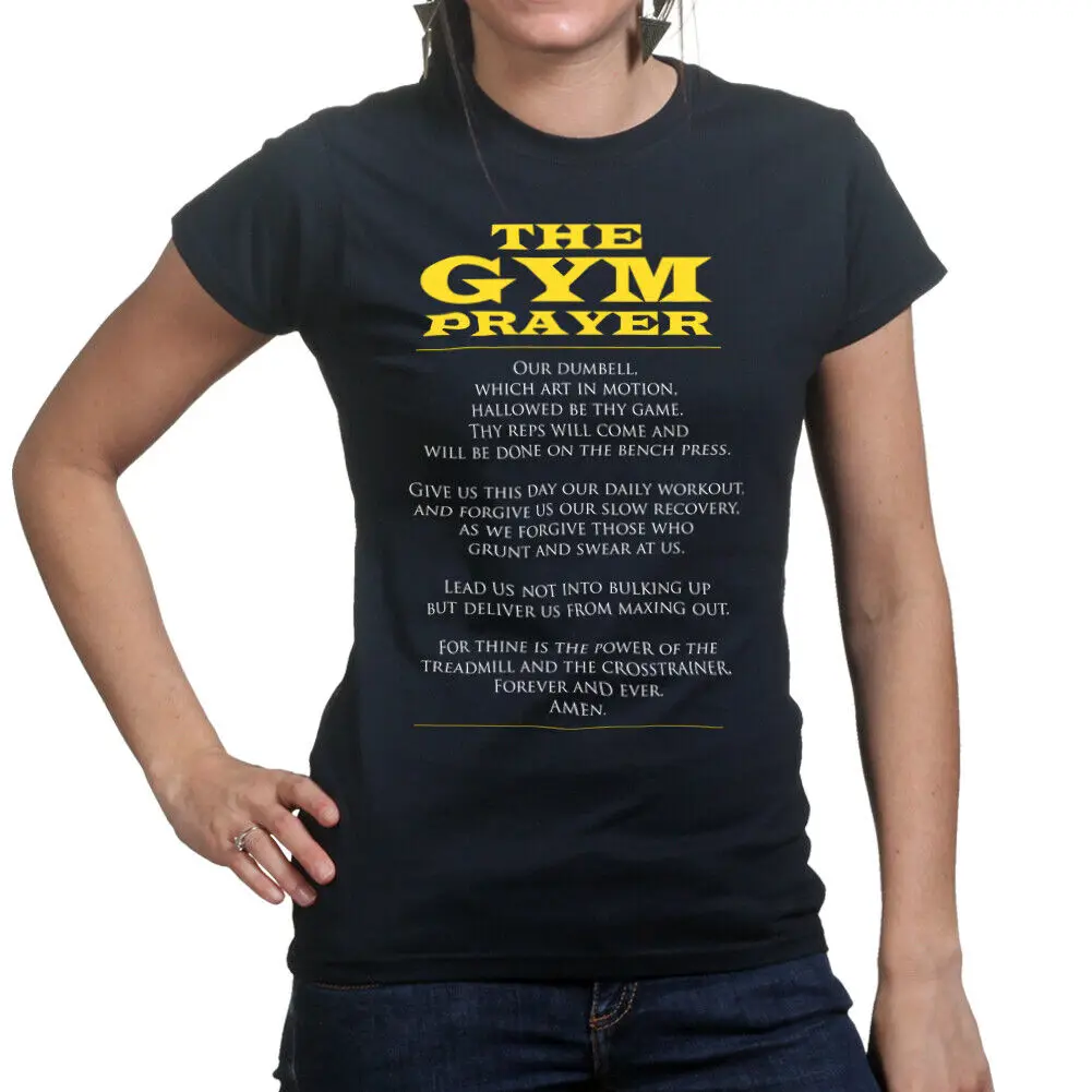 

The Gym Prayer Fitness Tees Women - Novelty Gym Shirt - Workout Gym T Shirts