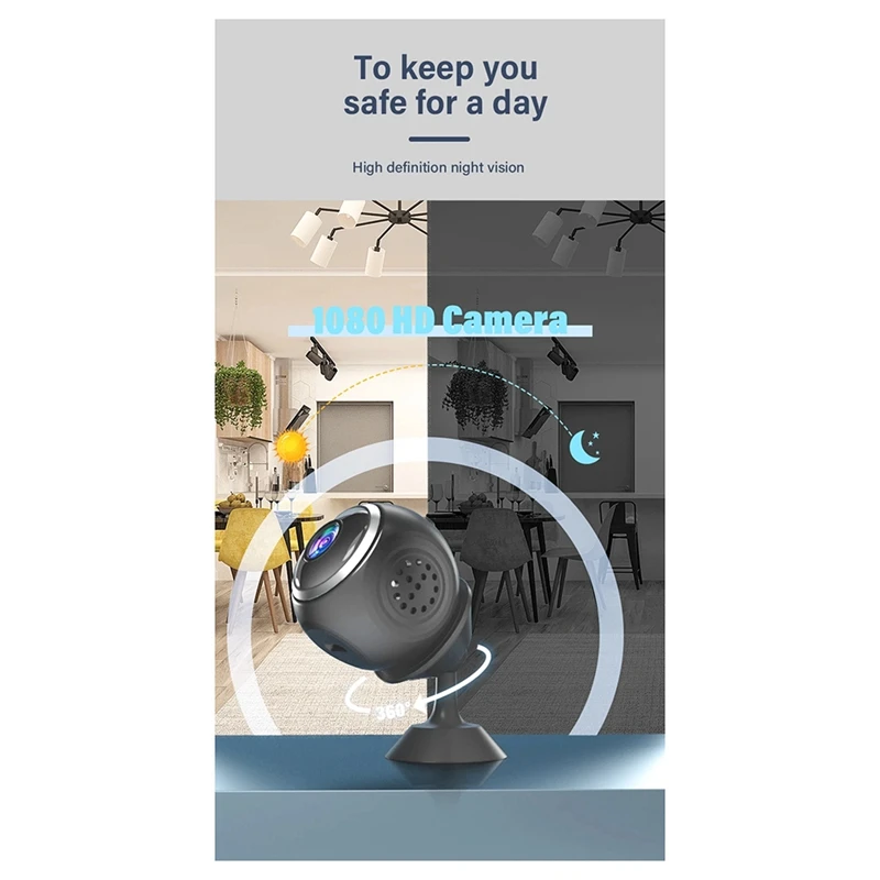 X11 บ้านอินฟราเรด Night Vision กล้องสมาร์ทกล้องเครือข่ายไร้สายไม่จําเป็นต้องเสียบ Wifi การตรวจสอบระยะไกล