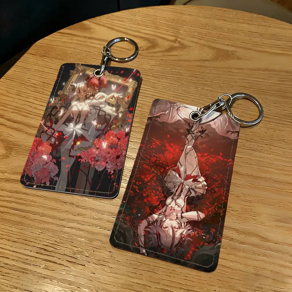 

Брелок-держатель для карт Game Camellia Wuthering Waves, защитный чехол для ключей и замков, подарок для безопасности