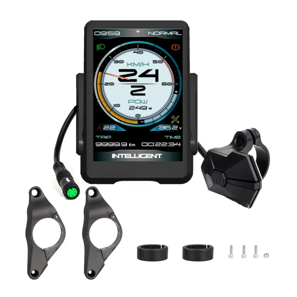 

Electric Bike UART LCD T1 Touch Display Electric Speed meter For Bafang 8FUN Mid Hub Motor 36V 48V 52V