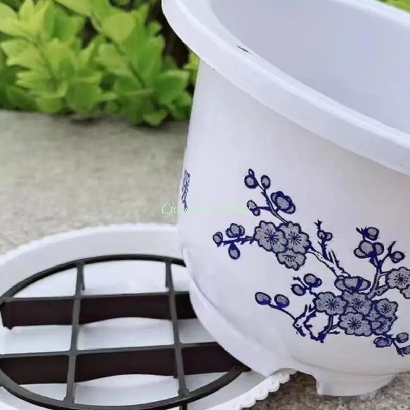 X90F 20lots Plastic Plant Pot Trays Waterproofed And Resistant Easyly To Clean Decorative Flower Pot Saucers