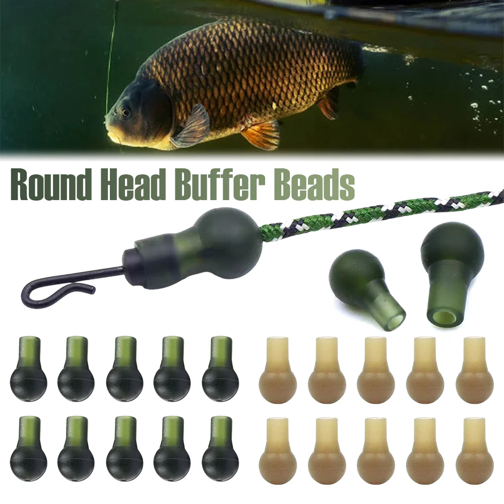 جولة رئيس عازلة الخرز المغذية الصيد عازلة الخرز أنبوب مطاطي ذيل بأكمام مضادة للتشابك أجزاء معالجة منصات الكارب الأوروبية #1