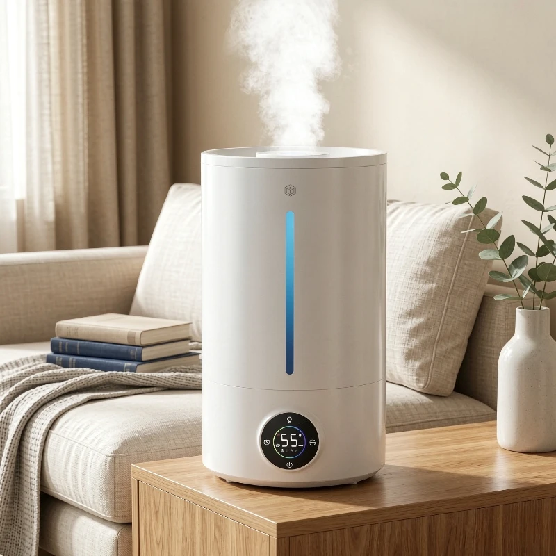 10L Warm Mist Humidifier 42°C Gentle Vapor Heat UV Water Care Up to 60h Runtime Quiet Large Tank Bedroom Office Home 가습기