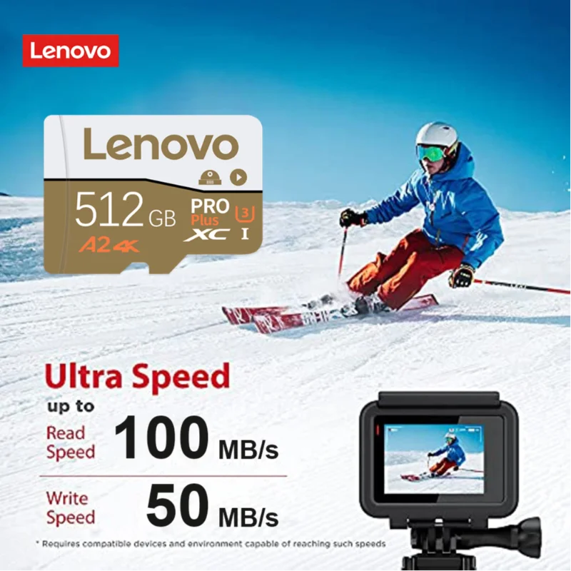 Lenovo Large Capacity High Speed SD Memory Card 512GB 256GB 128GB 64GB 32GB Fast Transfer Flash Cards For Phone Drone Nintendo