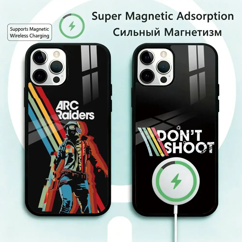 

HOT GAME A-ARC Raiders Phone Case For iPhone17,16,15,14,13,12,11 Plus,Pro Magnetic Supports Magnetic Wireless Charging