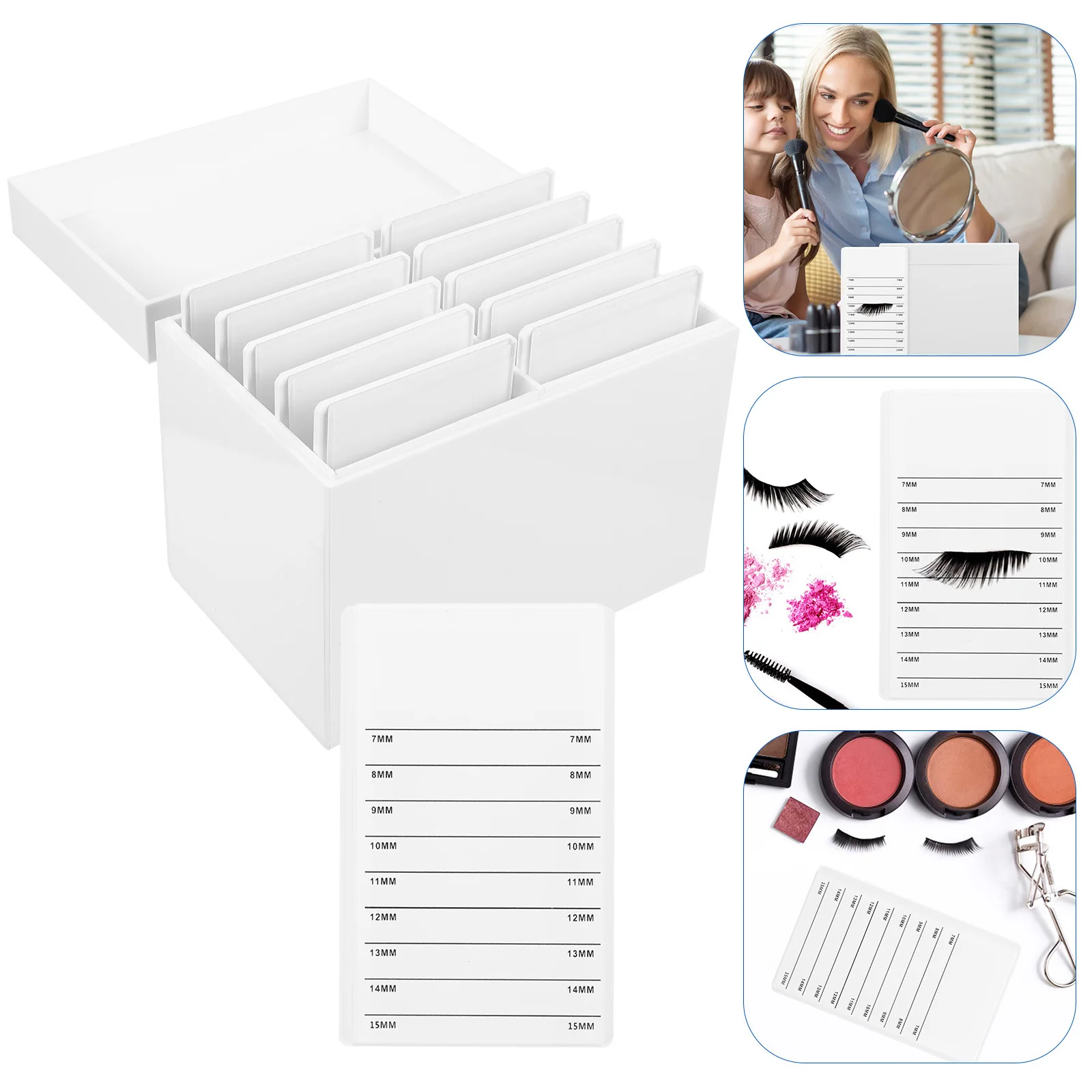 1 Stück Wimpern-Pfropfbox, 10-lagige Acryl-Aufbewahrung für falsche Wimpern und Zubehör, Wimpern-Aufbewahrungsbox, Pfropf-Wimpernbehälter
