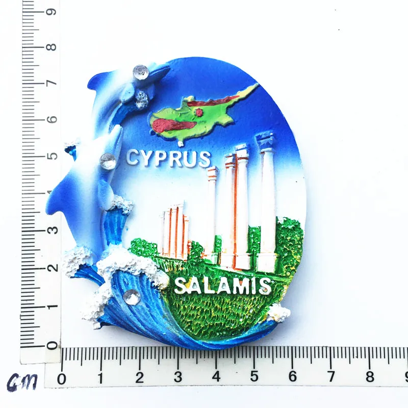 Europa Cyprus 3D Flavour Koelkastmagneet Toeristische Souvenirs Koelkast Magnetische Stickers Reiscollectie Cadeau
