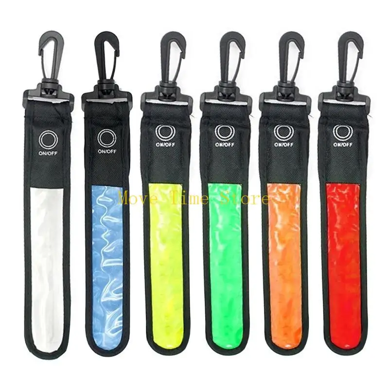 92ME LED Bicycles Light Strip Reflective Light Bar, 3 Lighting Modes Backpack Flash Reflective Strip for Running Riding Camp