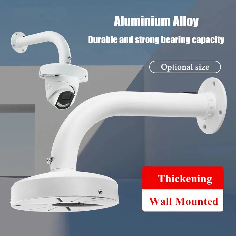 Security Surveillance Camera Wall Mount Bracket Aluminum Arm Length 180mm 260mm 370mm Ceiling Mount for Samsung Hikvision Dahua