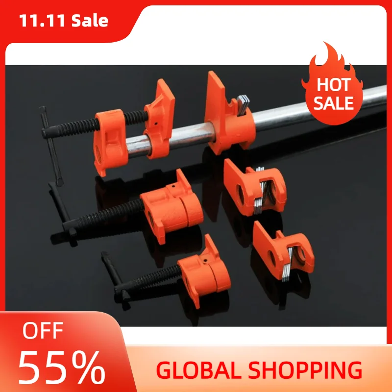 Carpintaria Tubo Braçadeira Mangueira Conector Clamp Fixture Madeira Colagem Placa de Madeira Carpenter Fixture hq hq