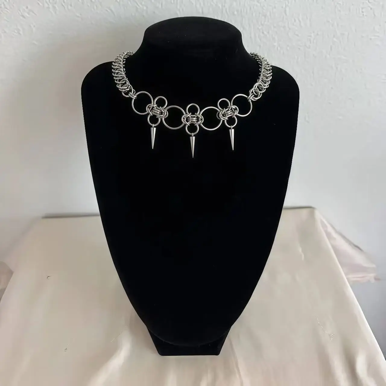 Innovative Multi-Layered Heavy Metal Punk Necklace Stainless Steel Clavicle Chain Unisex Accessory Hip Hop Gothic Style