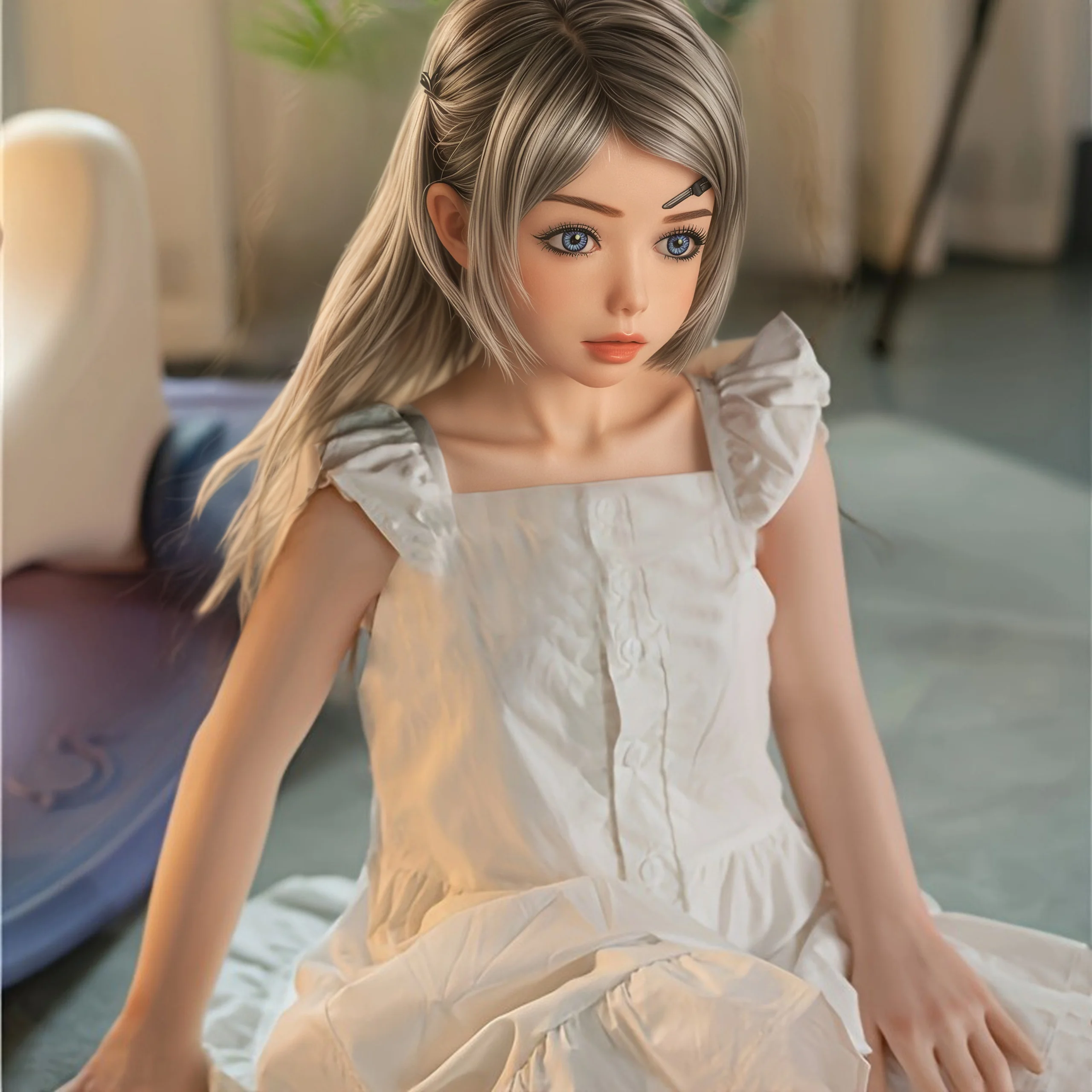 Bambola anime stile campus da 103 cm con doppia coda di cavallo, figura posizionabile con corpo morbido in TPE, decorazioni per la casa da collezione, venditore locale Shipp