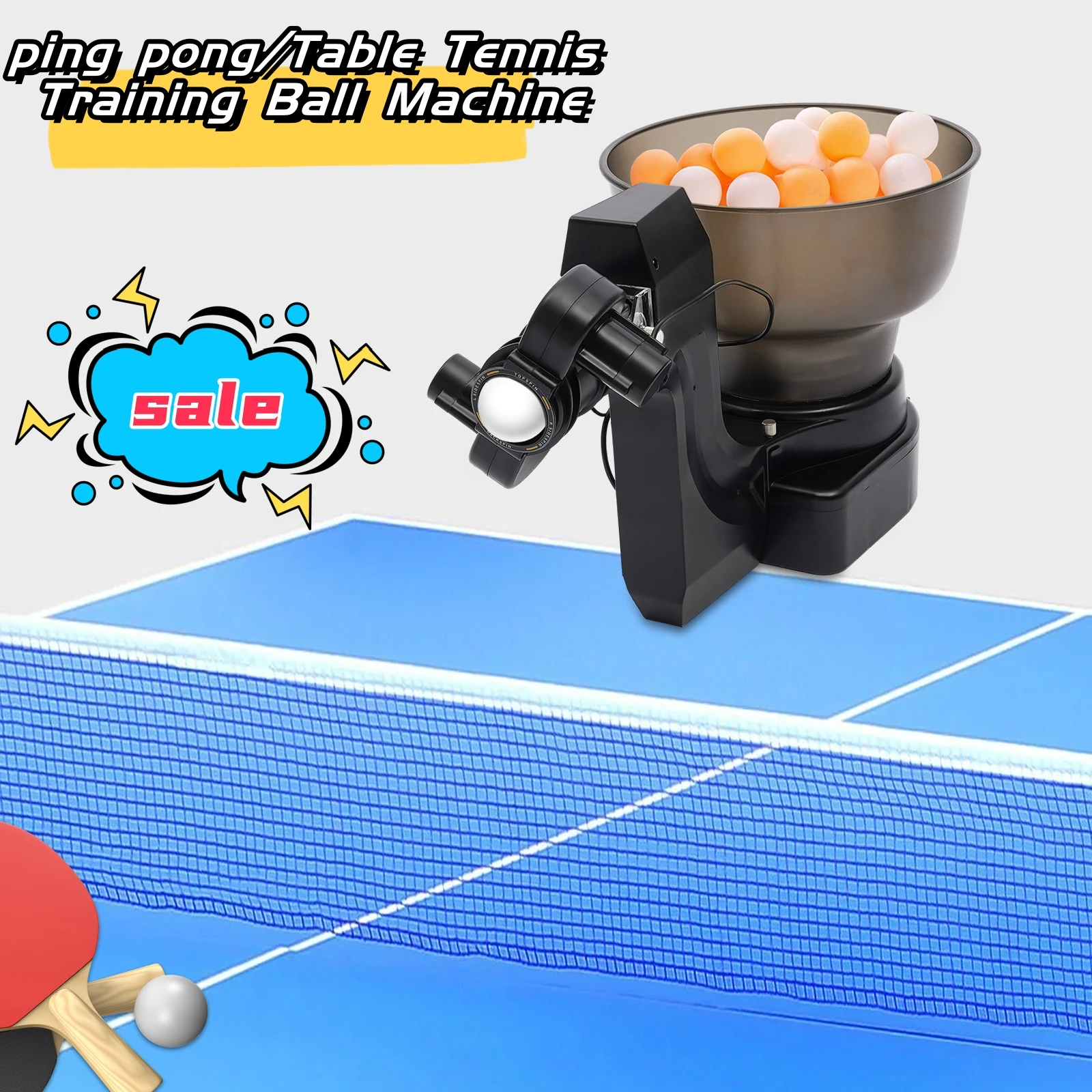 Automatic Table Tennis Ball Machine Pingpong Ball Tool ping pong Training Ball Machine for Practice