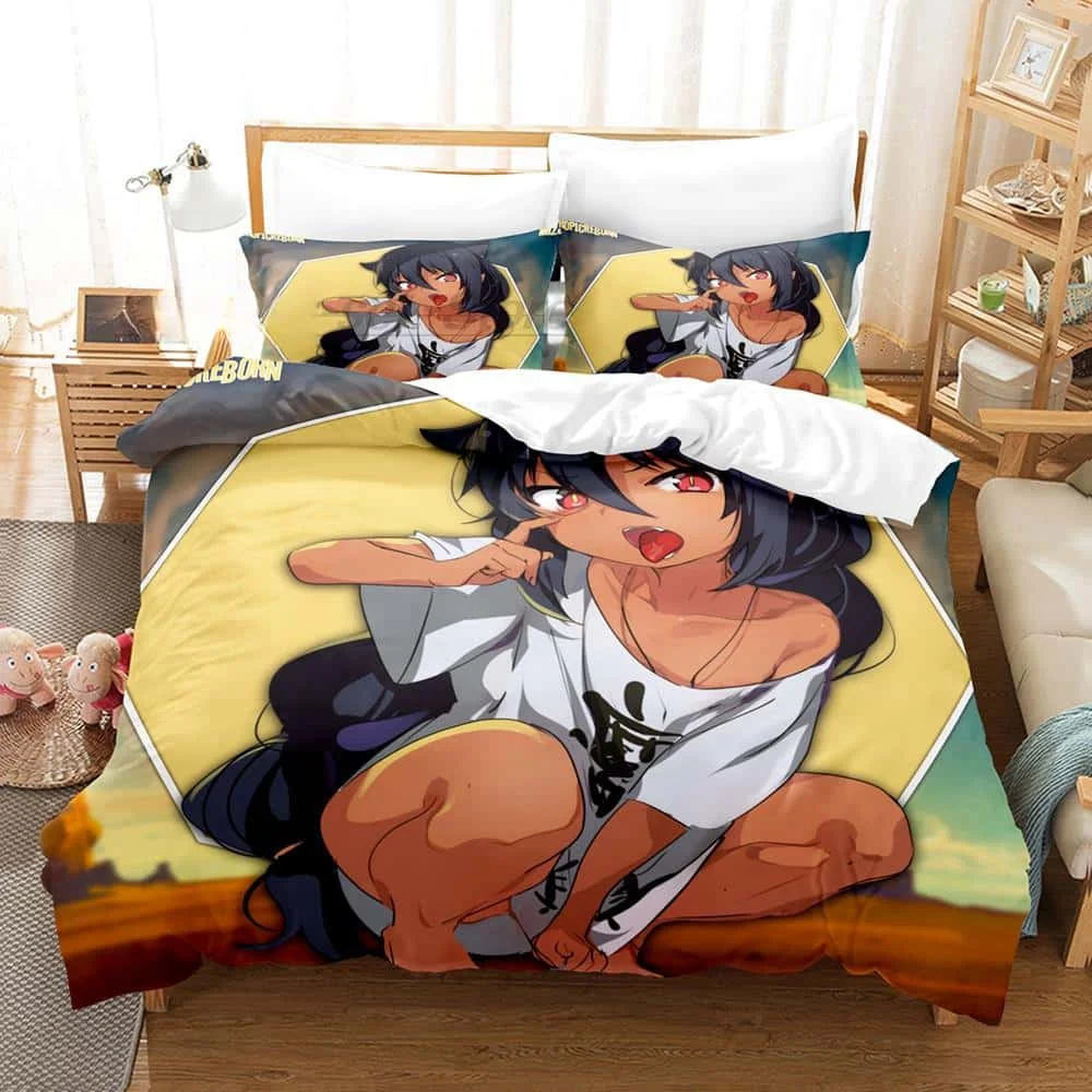 

Anime The Great Jahy Will Not Be Defeated! Bedding Set Single Twin Full Queen King Size Bed Set Adult Kid Bedroom Duvetcover Set