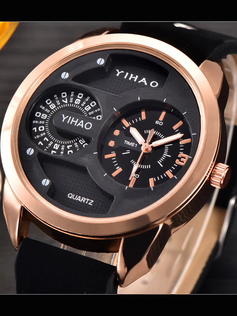 AL-81시계 남성용 가죽 쿼츠 시계 군용 스포츠 시계