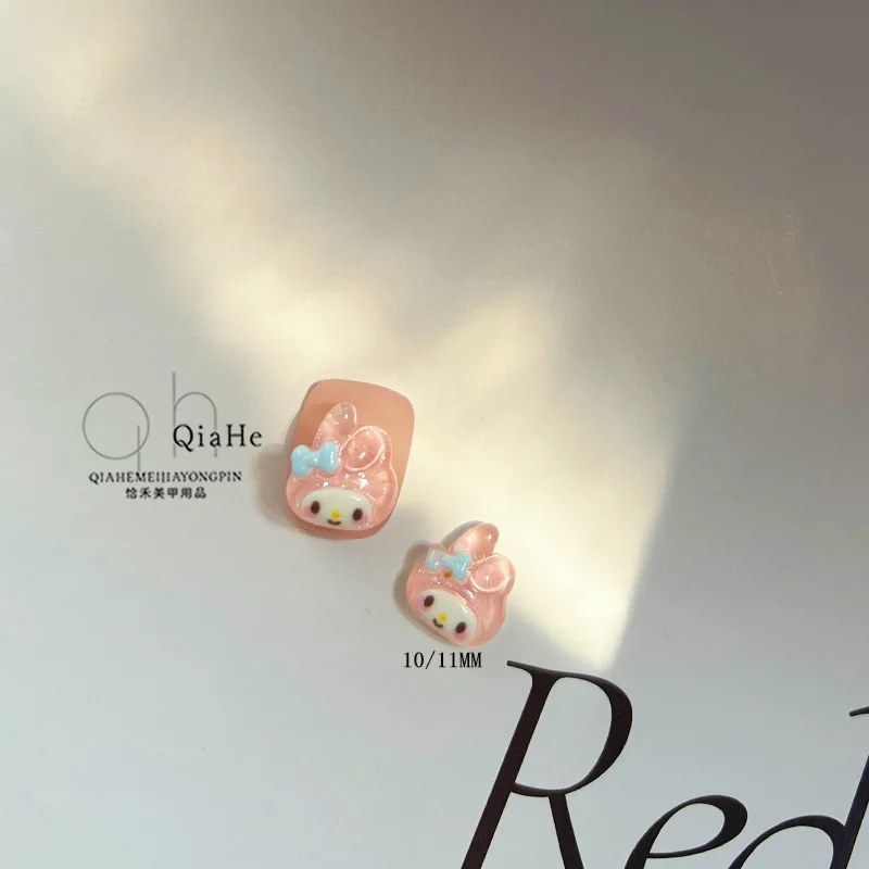 20PCS Cute 3D Sanrio Kuromi My Melody Nail Charms, Cartoon Resin Cinnamoroll Nail Decorations