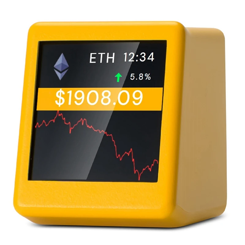FFYY-New 2.4G Wifi Crypto Tracker Crypto Price Displayer 300 يمكن تبديل العملات المشفرة الرئيسية بحرية لـ Nerdminer