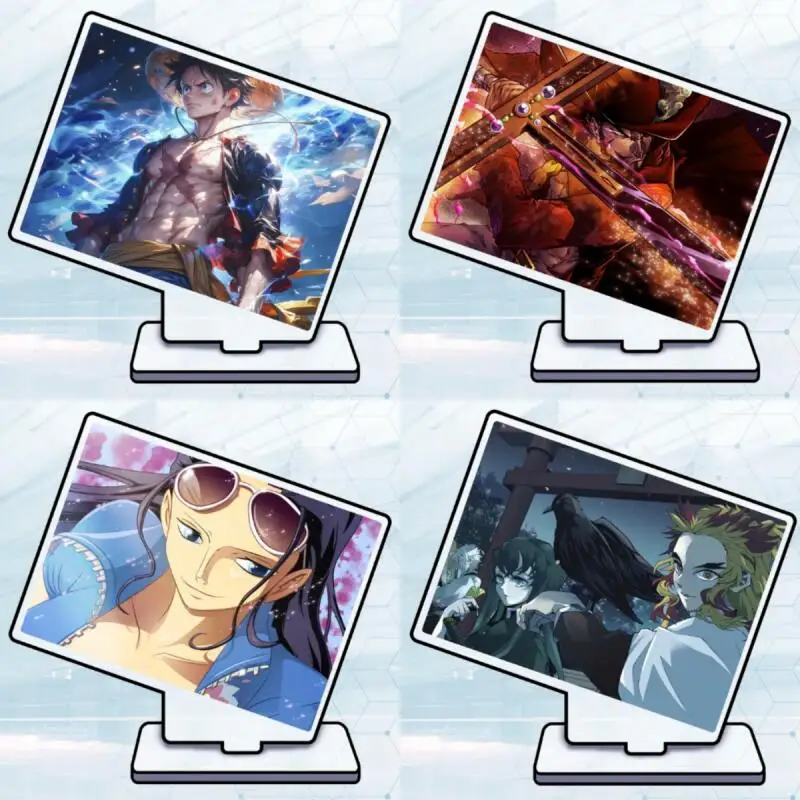 

Акриловая подставка для фигурок One Piece: Монки Д. Луффи, Дракул Михоук, Нико Робин, Муичиро Токито. Аниме-декор для рабочего стола, подарок.