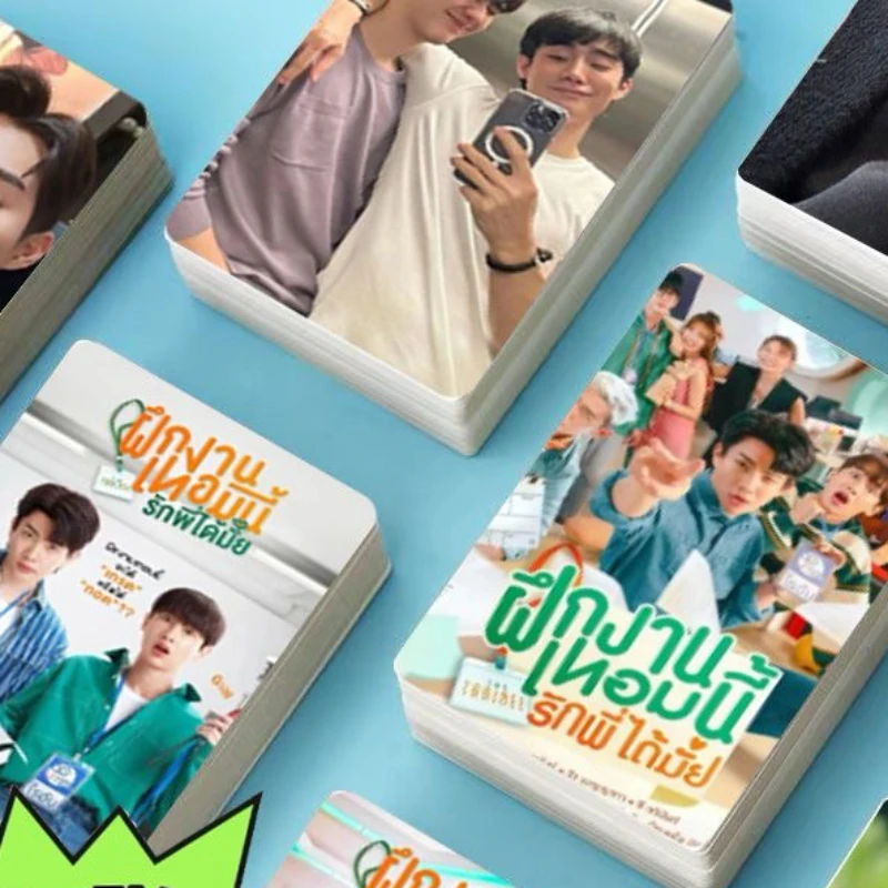

30/50PC Offgun Poster Thai TV The Trainee The Series Puppy Honey Theory of Love Drama Stills Double-side Print 3 Inch Card