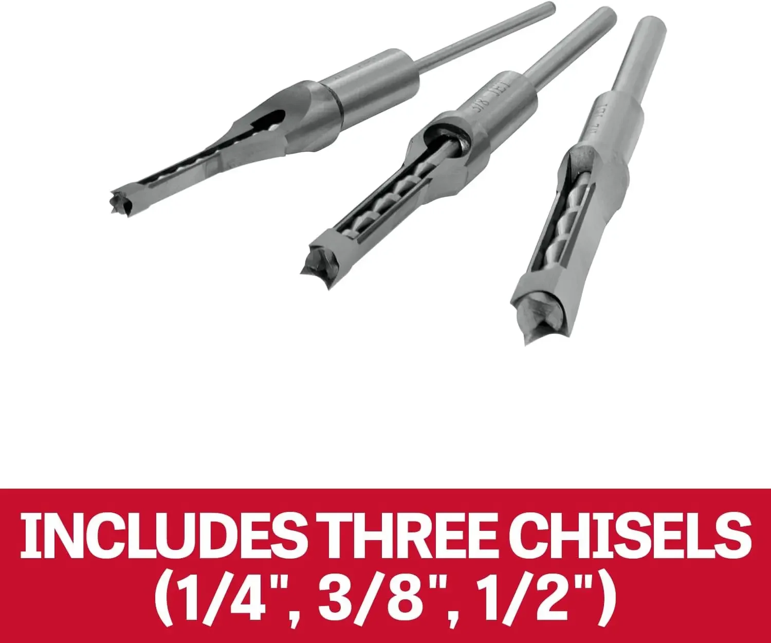 

Benchtop Mortiser, 1/2" Chisel, 4-3/4" Stroke, 115V 1Ph (Model JBM-5)