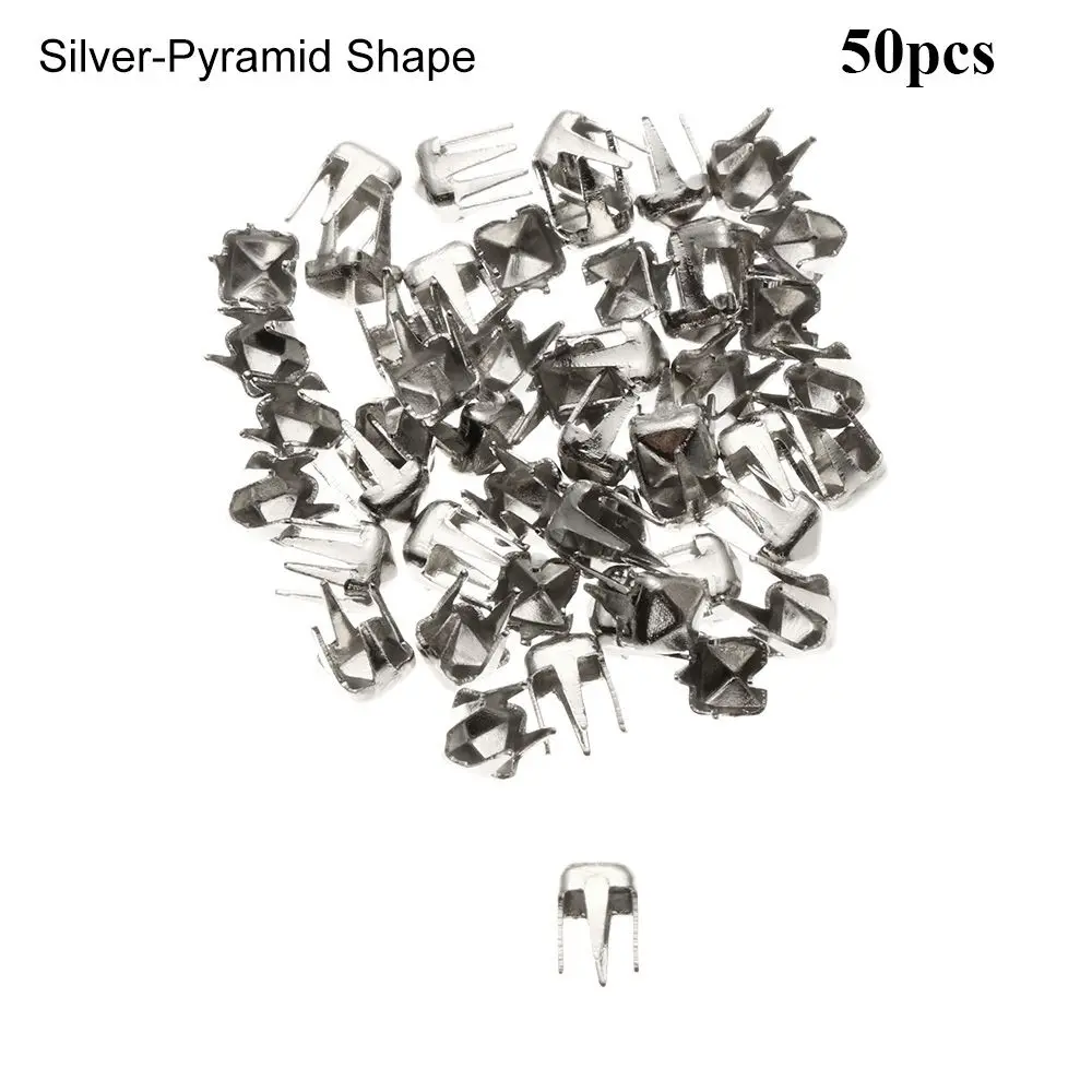 

Round/Pyramid Shape Stuffed Toys Metal Bags Shoes Accessories Doll Colthes Buckle Diy Dolls Buckles Belt Buttons