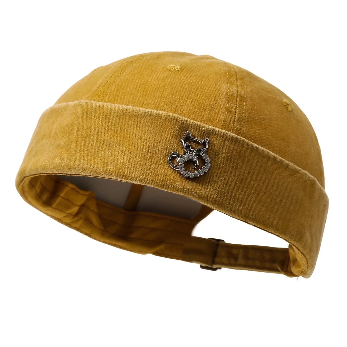Hong Kong style hip-hop hat, women's washed old landlord hat, men's street fashion trend, versatile retro melon skin hat