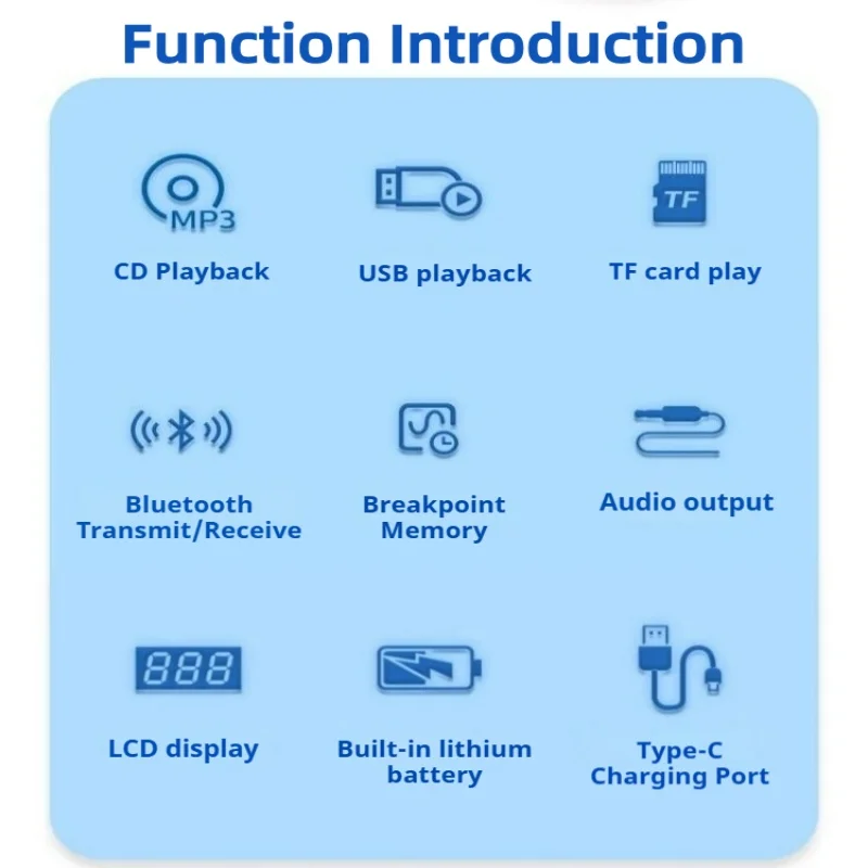 

Новый EXP5608 Удобный ретро-плеер для CD-дисков с USB/TF, беспроводным Bluetooth 5.0, домашняя стереосистема, MP3-колонка, настольный CD-плеер с пультом дистанционного управления