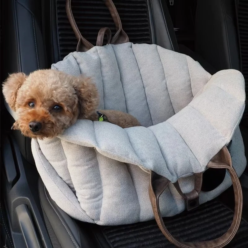 3 in 1 Multi-function Pet Sling Bag, Dog Car Seat with Leash Connector, Indoor Portable Pet Bed for Small Pets