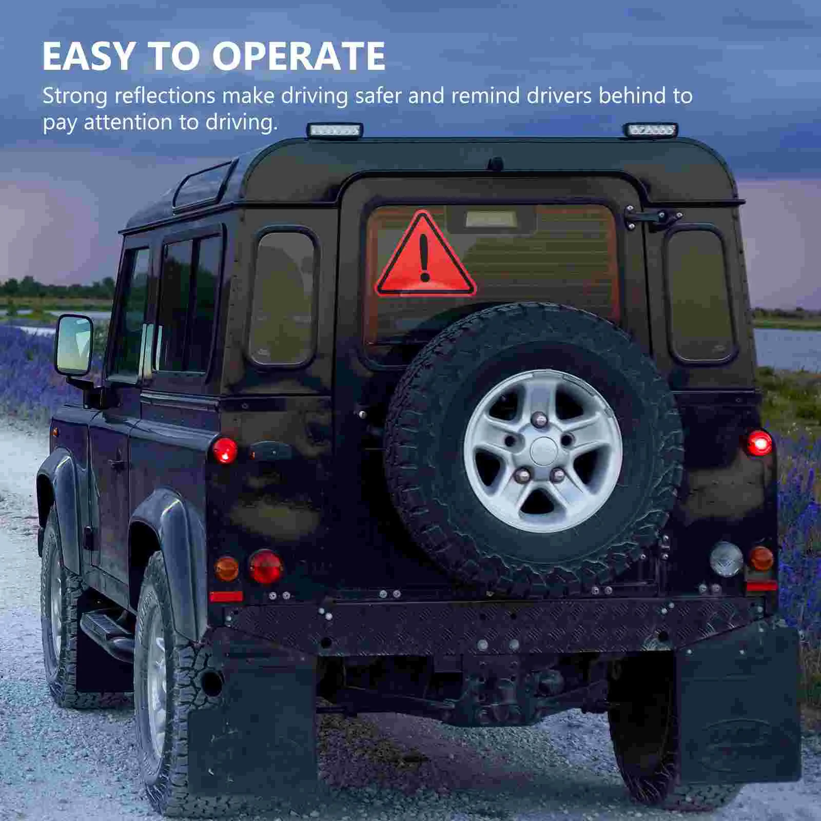 Car Stickers Label Triangle Reflective Outdoor Sign Warning 1100X1100X010CM The Pet Danger Signs