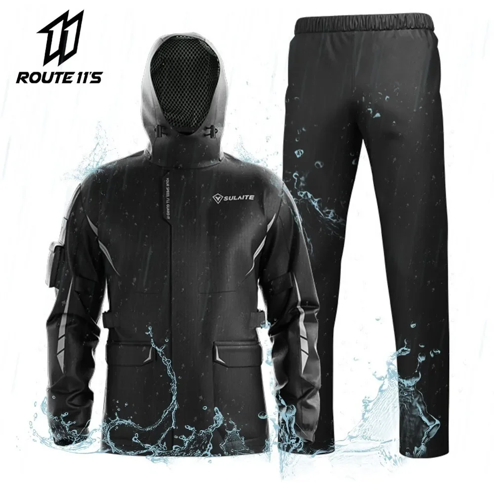 Motorcycle Raincoat For Motorcyclist Jacket Pant Hiking Camping Rain Cover For Biker Rain Suit Moto Rain Clothes Waterproof