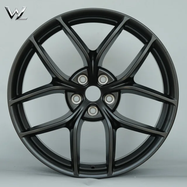 Black Machined New 20 Inch PCD 5X114.3 CB 64.1 Matte Black Model Y Aluminium Alloy Wheel Rims beadlock wheels flow formed wheels