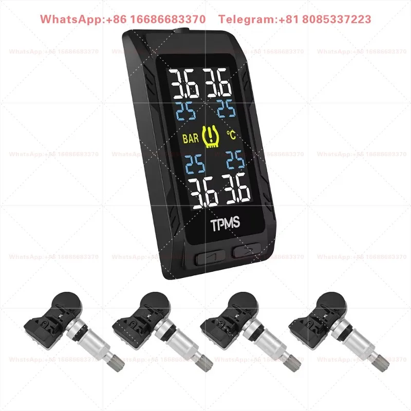 ACC Power Supply TPMS Sticky Tire Pressure Display Shows Pressure in Both Horizontal and Vertical Screens