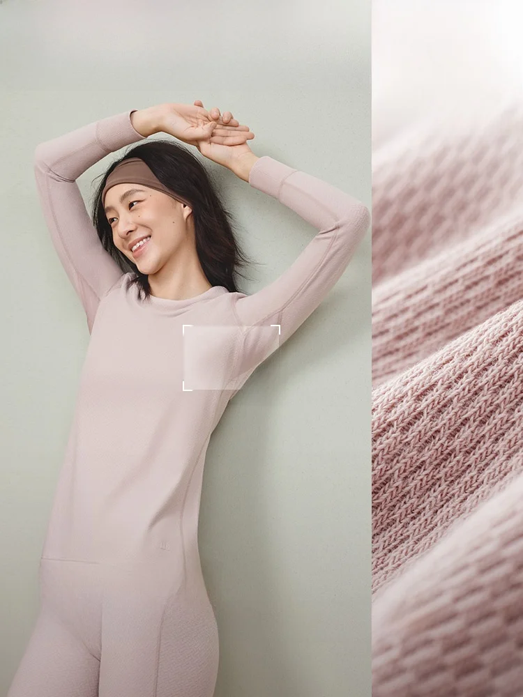 

Теплый комплект термобелья для женщин, утолщенный, зимний, защита от холода, красный цвет, одежда на 2025 год Китайского зодиака, с длинным рукавом, круглый вырез горловины