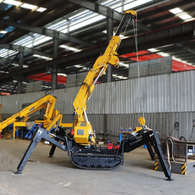 【Direct Factory Sale】Bob-Lift 3 Ton Crawler Crane Spider Crane Hanging Basket Spider Crane For Construction Machinery