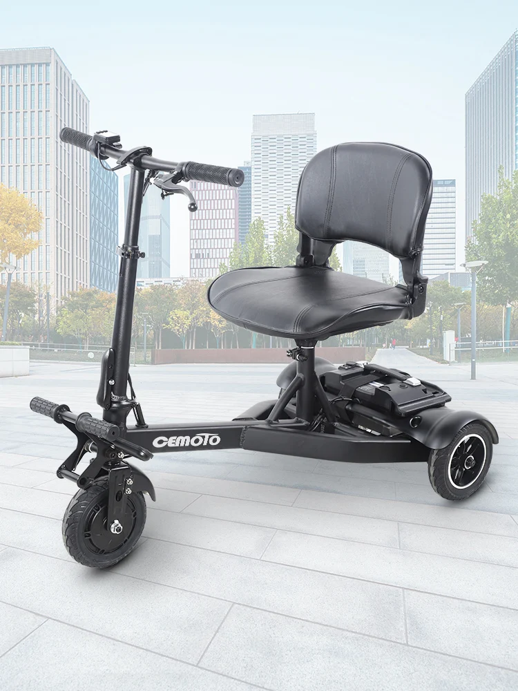

Aluminum Li battery 3-Wheel Foldable Scooter,Lightweight Li-ion E scooter,electric mobility scooter for elderly man or woman