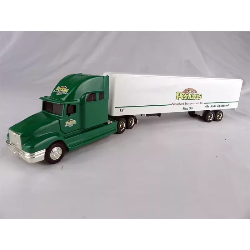 

Diecast ERTL 1:64 Scale International Perkins Heavy Truck Container Truck Alloy Car Model Collectible Toy Gift Souvenir Display