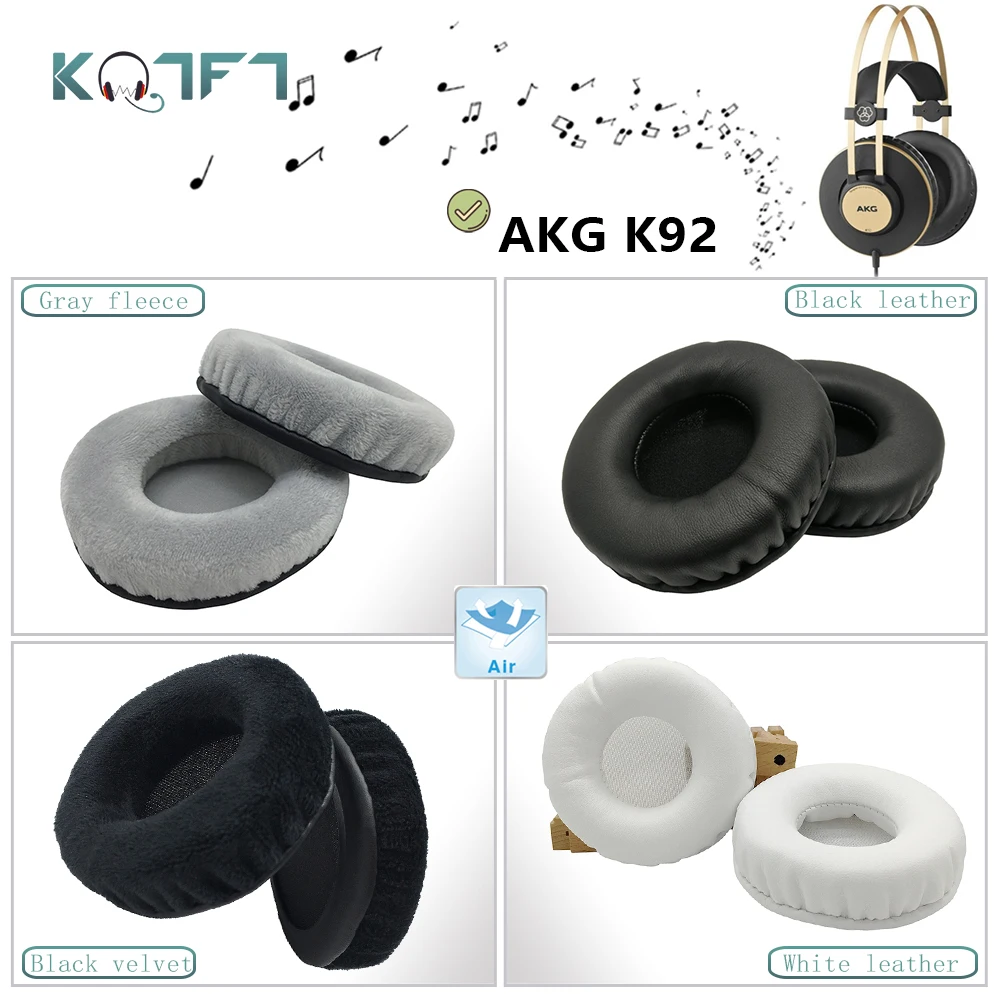 

KQTFT flannel 1 Pair of Replacement Ear Pads for AKG K92 Headset EarPads Earmuff Cover Cushion Cups